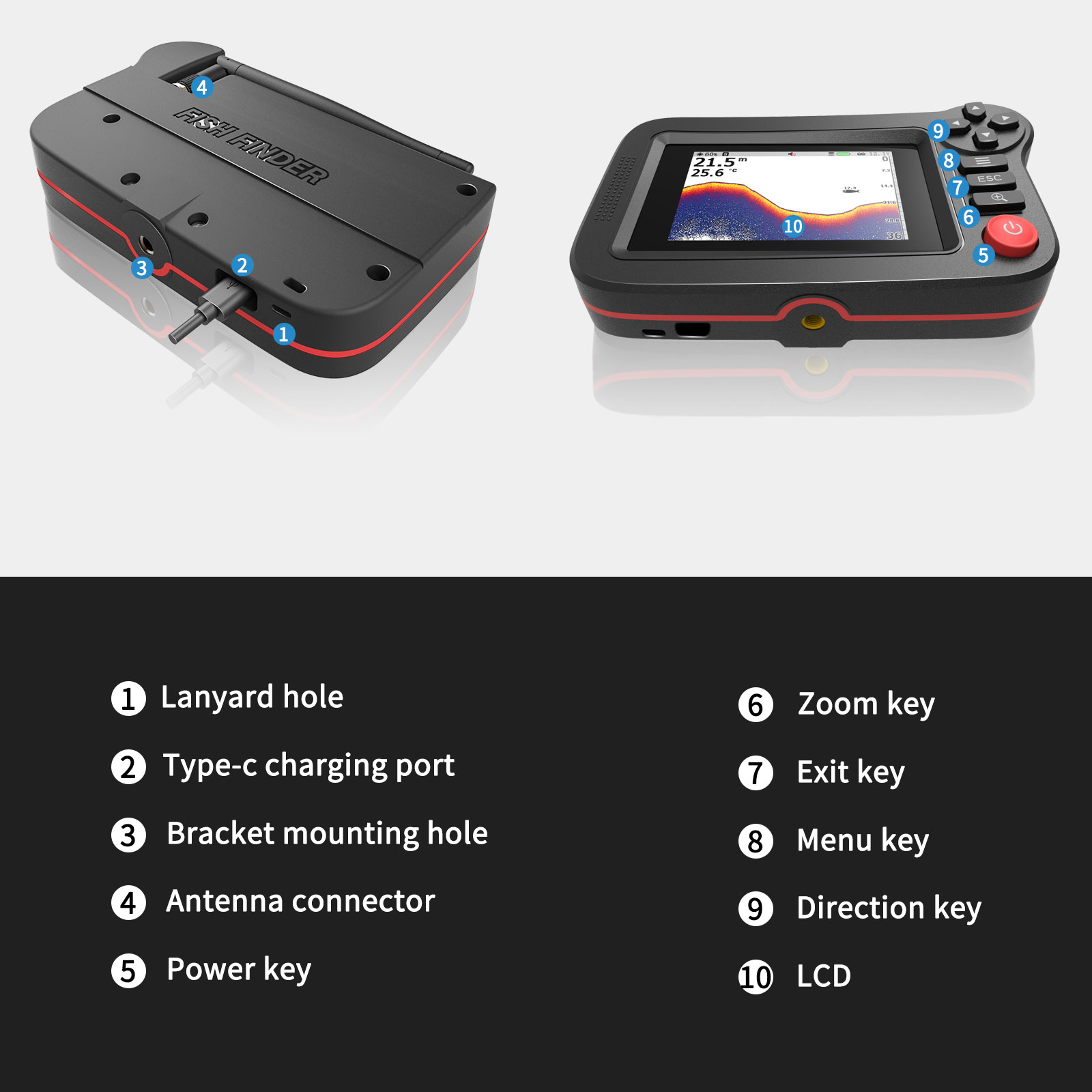 Smart Fish Finder - Portable F - Fishing Depth Finder ulasan dan harga