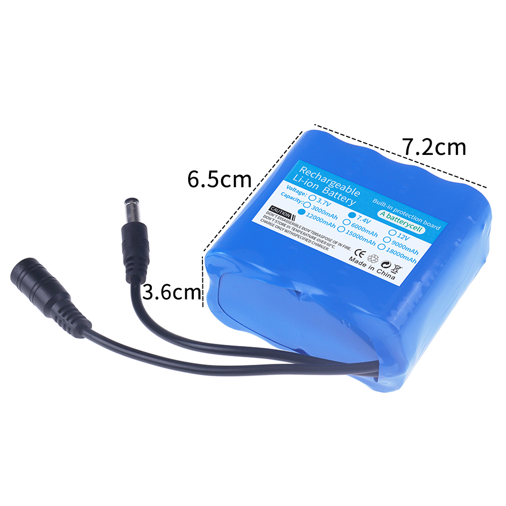 2S4P 18650 Lithium Battery 7.4 - Fish Finder Battery ulasan dan harga