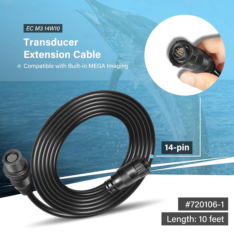 Transducer Extension Cable 10F - Fish Finder Cable ulasan dan harga