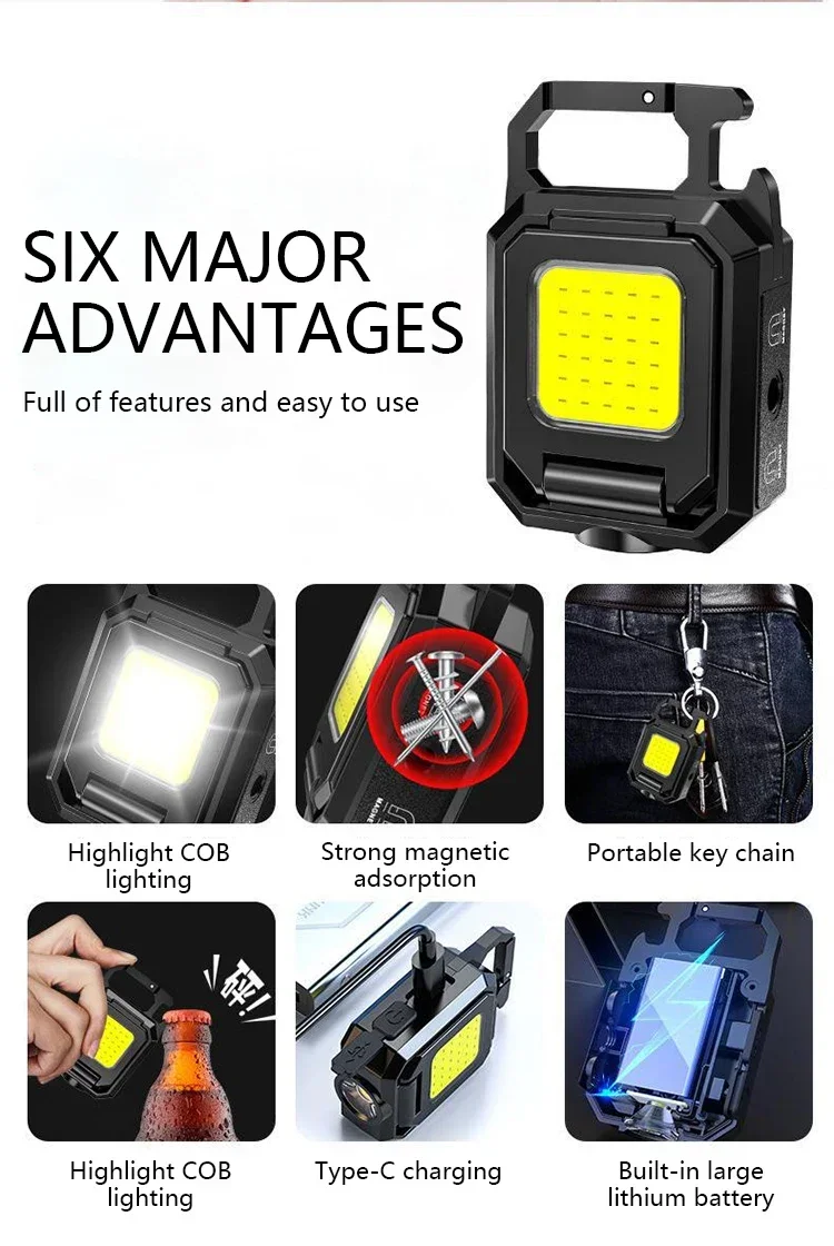 Mini LED Flashlight Keychain L - Fish Finder Battery ulasan dan harga
