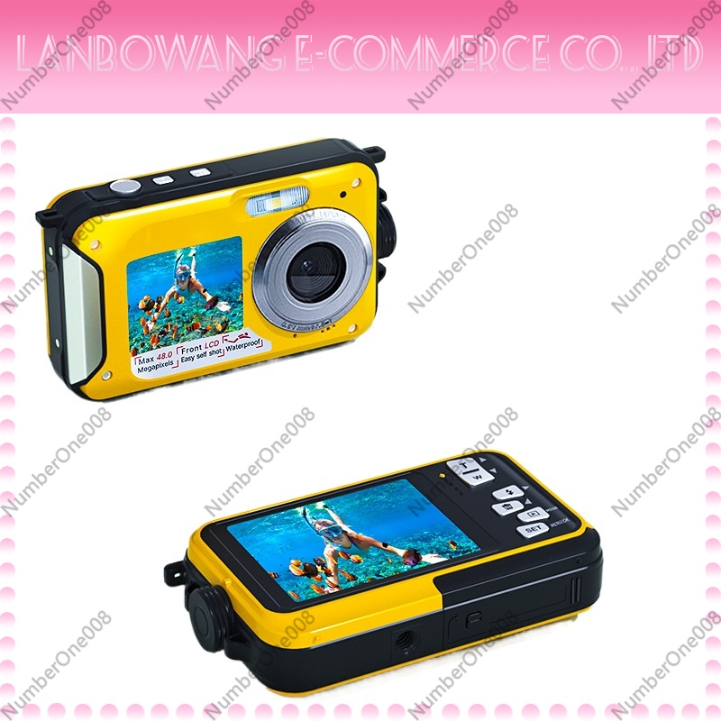 Dual Screen Waterproof Action  - Underwater Camera ulasan dan harga